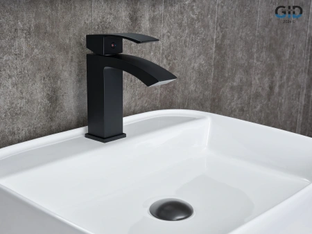 Смеситель Gid Cascada Victoria L120-BM-K (L120BMK) на раковину черный матовый