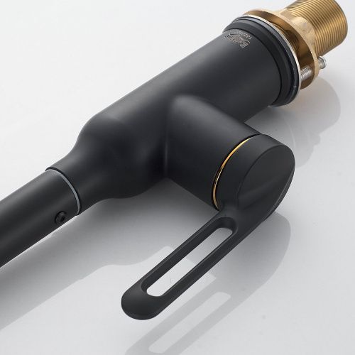 Смеситель для кухни Raffine F103H на мойку черный - фото 5