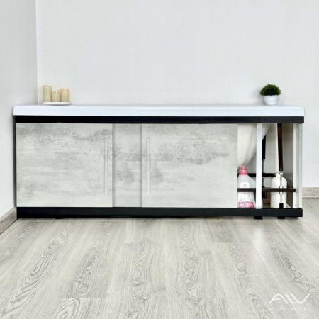 Экран под ванну Alavann Alt 170 см ALV1203003 фронтальный МДФ раздвижной серый