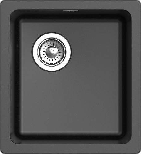 Кухонная мойка Rivelato BERKANA BK-35 nero 42х46 цвет черный - фото 2