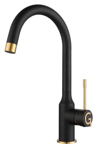 Смеситель для кухни Rivelato 1923502 antracite oro на мойку черный/золото - фото 2