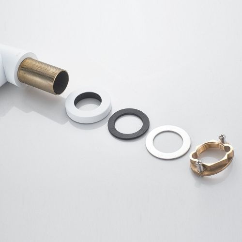 Смеситель для кухни Shevanik S943C-1 на мойку белый - фото 5