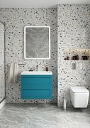 Тумба под раковину Art&Max PLATINO AM-Platino-580-2C-SO-TM 60х50 подвесная цвет голубой