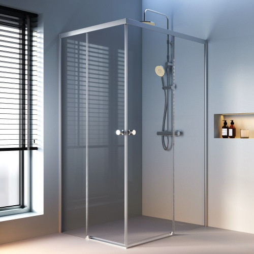 Душевой уголок Am.Pm X-Joy W94G-403-12090-MТ 118х88 стекло прозрачное профиль хром матовый без поддона Душевой уголок Am.Pm X-Joy W94G-403-12090-MТ 118х88 стекло прозрачное профиль хром матовый без поддона