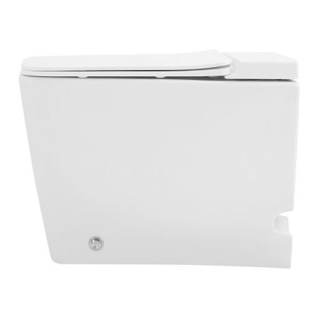 Унитаз приставной Abber Rechteck AC1213P белый с сиденьем микролифт импульсный смыв