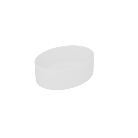 Раковина керамическая GSG Ceramic Design Like LKLAVFSBF45001 45х34 накладная цвет белый матовый без отверстий под смеситель