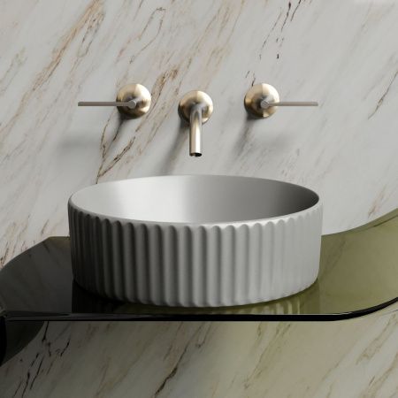 Раковина из сантехнического фарфора Ceramica Nova ELEMENT CN6057MH 40х40 накладная цвет черный без отверстий под смеситель