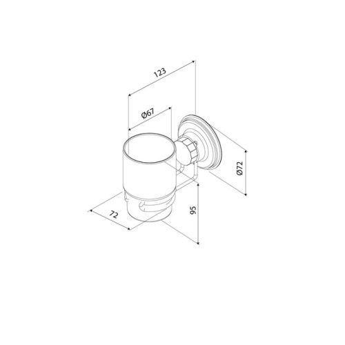 Стакан Milardo Easy EASBWSGM45 - фото 2