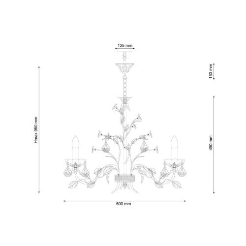 Люстра подвесная Lucia Tucci Fiori Di Rose Green (Фиори Ди Росе Греен) Fiori Di Rose 1770.6 - фото 3