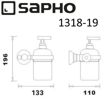 Диспенсер для мыла Sapho DIAMOND 1318-19