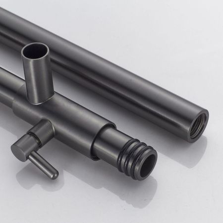 Душевая стойка Shevanik S8936T настенная цвет оружейная сталь