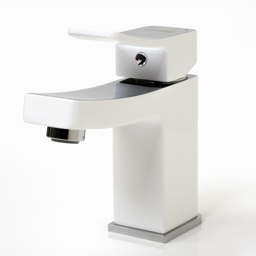 Смеситель WasserKRAFT Aller 1060 WHITE 1063W на раковину белый/хром - фото 3