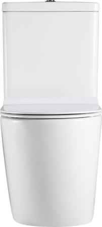 Чаша унитаза напольная Logan 00261949 цвет белый с сиденьем микролифт без бачка безободковая каскадный смыв