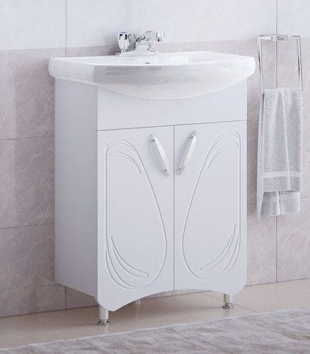 Тумба под раковину Corozo Кентис SD-00000314 60х30 напольная цвет белый