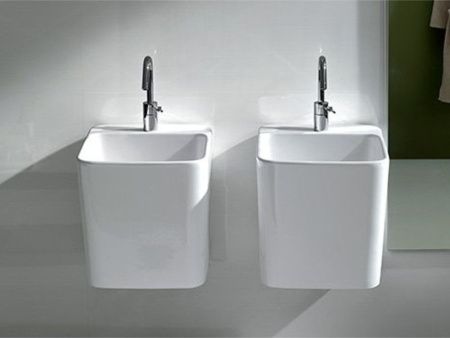 Раковина из сантехнического фаянса Hatria G-FULL YXJG01 50х40 подвесная цвет белый