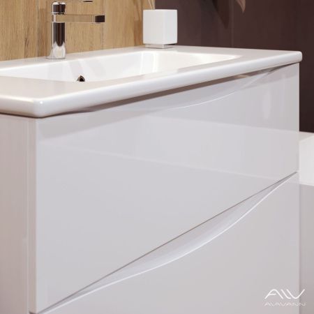 Тумба с раковиной Alavann Tess ALV1010000 100х50 подвесная цвет белый