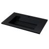 Раковина из искусственного камня Uperwood Next Premium RNext70bg 70х50 полувстраиваемая цвет черный