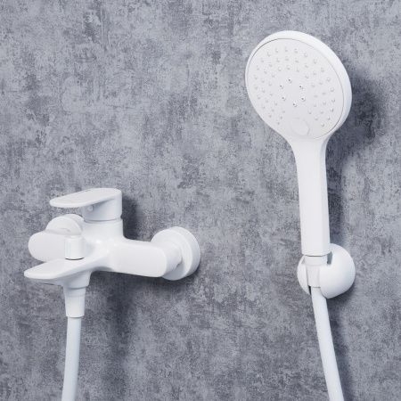 Смеситель для ванны Wasserkraft Mindel 8500 8501 настенный белый