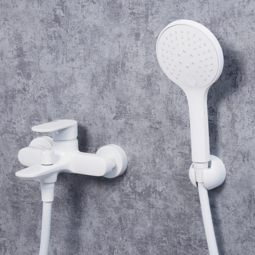 Смеситель для ванны WasserKRAFT Mindel 8500 8501 настенный белый - фото 2