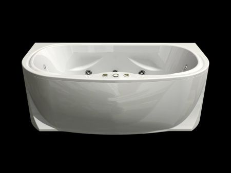 Ванна акриловая Aquatek Мелисса MEL180-0000031 180х95 пристенная асимметричная с каркасом без ручек