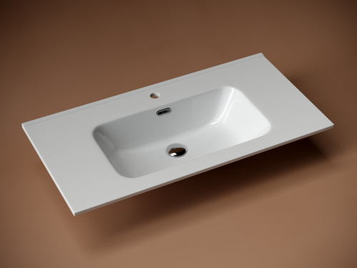 Раковина Ceramica Nova ELEMENT 91 см CN7002 накладная цвет белый - фото 3