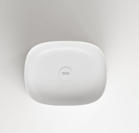 Раковина из искусственного камня Plumberia Selection Ronnie RONNIE SOFT BO 50х40 напольная цвет белый