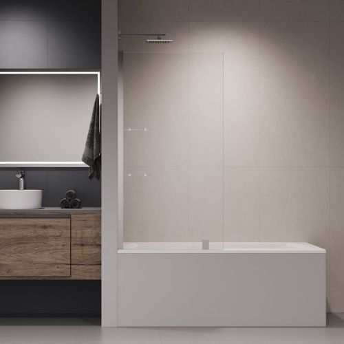 Душевая шторка на ванну RGW Screens 03115408-11 80х150 стекло прозрачное профиль хром ориентация универсальная - фото 5