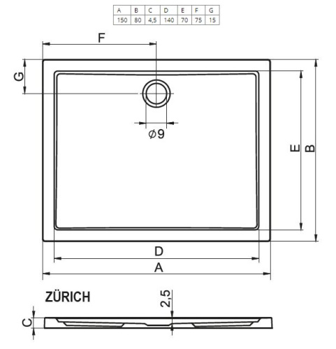 Ванна акриловая Riho Rethink B105001105 170х75 пристенная прямоугольная - фото 2