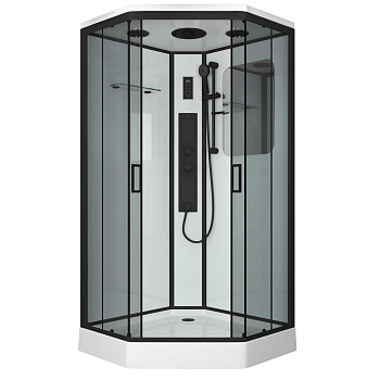 Душевая кабина Niagara Premium 69020134GDBLACK 100х100 трапеция с крышей ориентация универсальная Душевая кабина Niagara Premium 69020134GDBLACK 100х100 трапеция с крышей ориентация универсальная