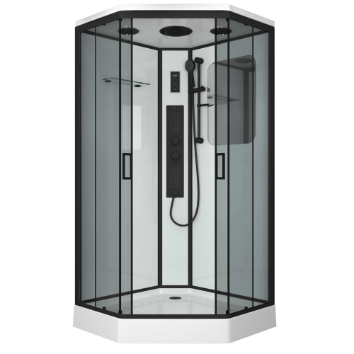 Душевая кабина Niagara Premium 69020134GDBLACK 100х100 трапеция