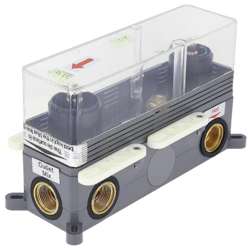 Душевая система ALMAes Stora TVZ-0899 встраиваемая цвет черный с термостатом - фото 5