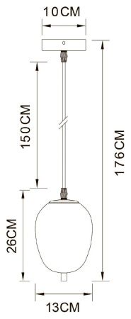 Светильник подвесной Arte Lamp Freddie (Фреддие) A2232SP-1PB