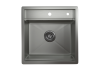 Кухонная мойка Granula Kitchen Space 5051, СТАЛЬ МАТОВАЯ 50х50 цвет нержавеющая сталь поверхность матовая