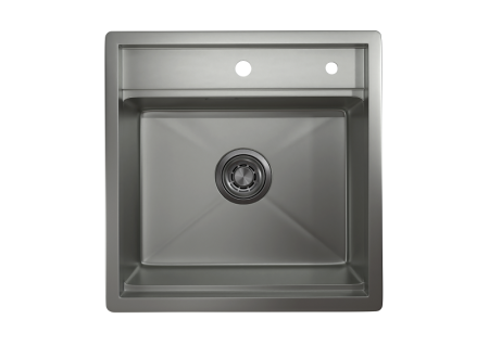 Кухонная мойка Granula Kitchen Space 5051, СТАЛЬ МАТОВАЯ 50х50 цвет нержавеющая сталь поверхность матовая