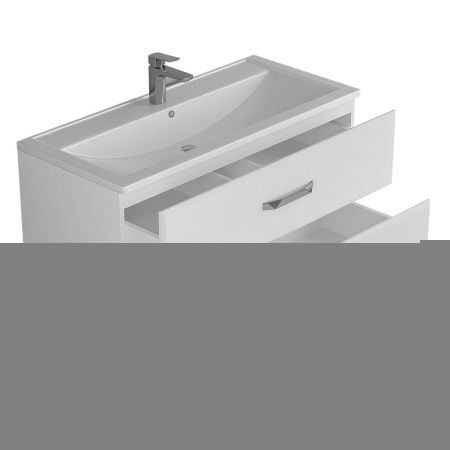 Тумба с раковиной Uperwood Foster 291020533 100х50 цвет белый