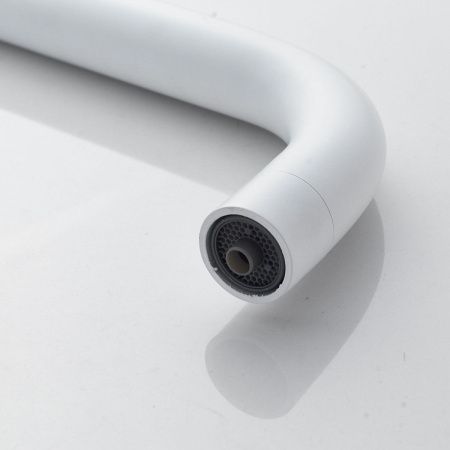 Смеситель для кухни Shevanik S228C на мойку белый