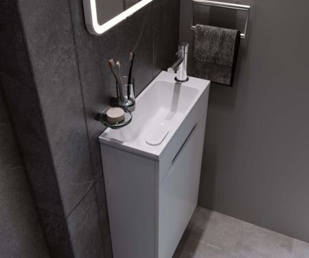 Раковина из искусственного камня Uperwood Modul 2911020337 50х20 полувстраиваемая цвет белый