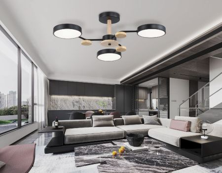 Люстра на штанге Ambrella Light LineTech (ЛинеТецх) FL4857