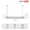 Светильник подвесной Lightera Luara (Луара) LE102L-100G WIFI