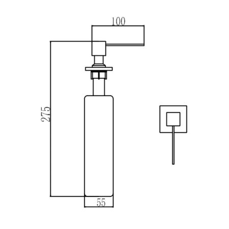Дозатор для жидкого мыла Savol S-ZY002C