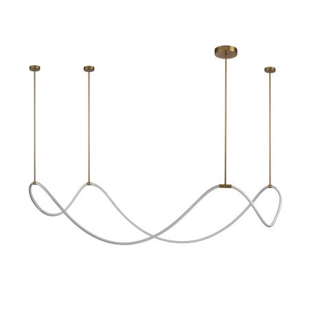 Светильник подвесной Delight Collection 10521P brass/white