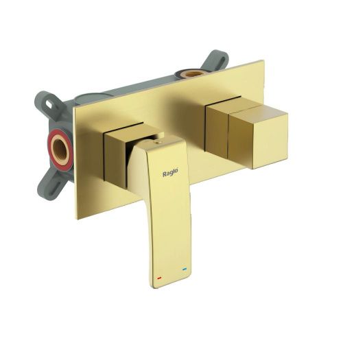 Смеситель для ванны и душа Raglo R01 R01.273.03 встраиваемый в стену золото - фото 2