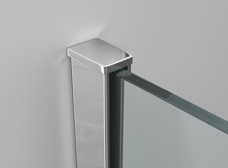 Душевая перегородка Ambassador Benefit 90HB 90х200 стекло прозрачное профиль черный Душевая перегородка Ambassador Benefit 90HB 90х200 стекло прозрачное профиль черный