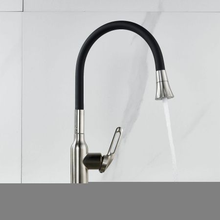 Смеситель для кухни Raffine F303L-3 на мойку сатин