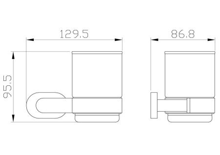 Стакан для зубных щеток Wonzon & Woghand First WW-8421