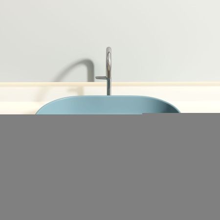 Раковина из сантехнического фарфора Ceramica Nova ELEMENT CN6048MLG 60х40 накладная цвет зеленый без отверстий под смеситель