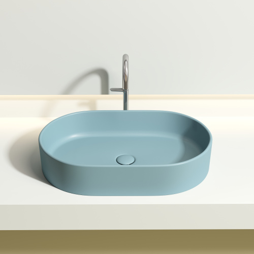 Раковина Ceramica Nova ELEMENT 61 см CN6048MLG накладная цвет зеленый матовый - фото 3