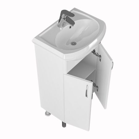 Тумба под раковину СанТа Уют 201084 40х30 напольная цвет белый