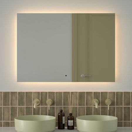 Зеркало с подсветкой Defesto GLOW DF 2519RH 100х70 подвесное