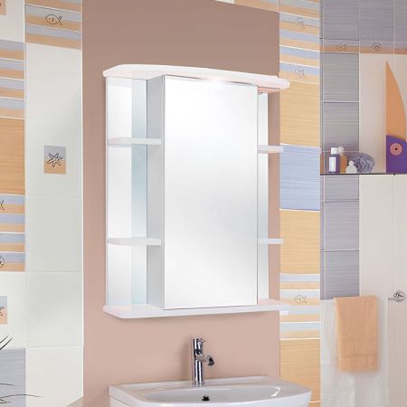 Зеркало-шкаф Onika Глория 205504 60х70 подвесной цвет белый